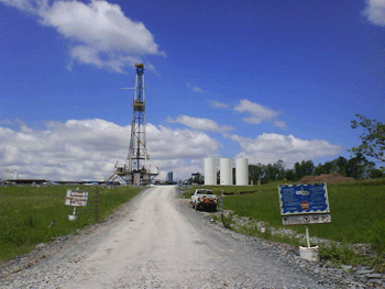 Chesapeake well site, Susquehanna Co., PAPhoto credit - Dave Messersmith, Penn State Cooperative Extension