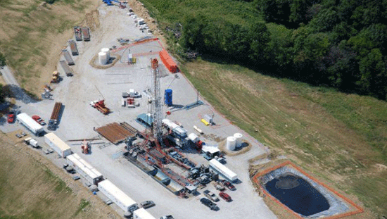 CONSOL Marcellus shale drilling rigPhoto courtesy of CONSOL Energy