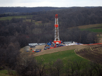 Drilling rig in rural Washington Co., PAPhoto credit - donnan.com