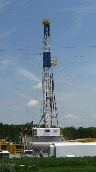 Ward well site, 2008, Springfield Twp., Bradford Co., PAPhoto credit - Marcellus Shale in Pennsylvania - Gas Well Locations